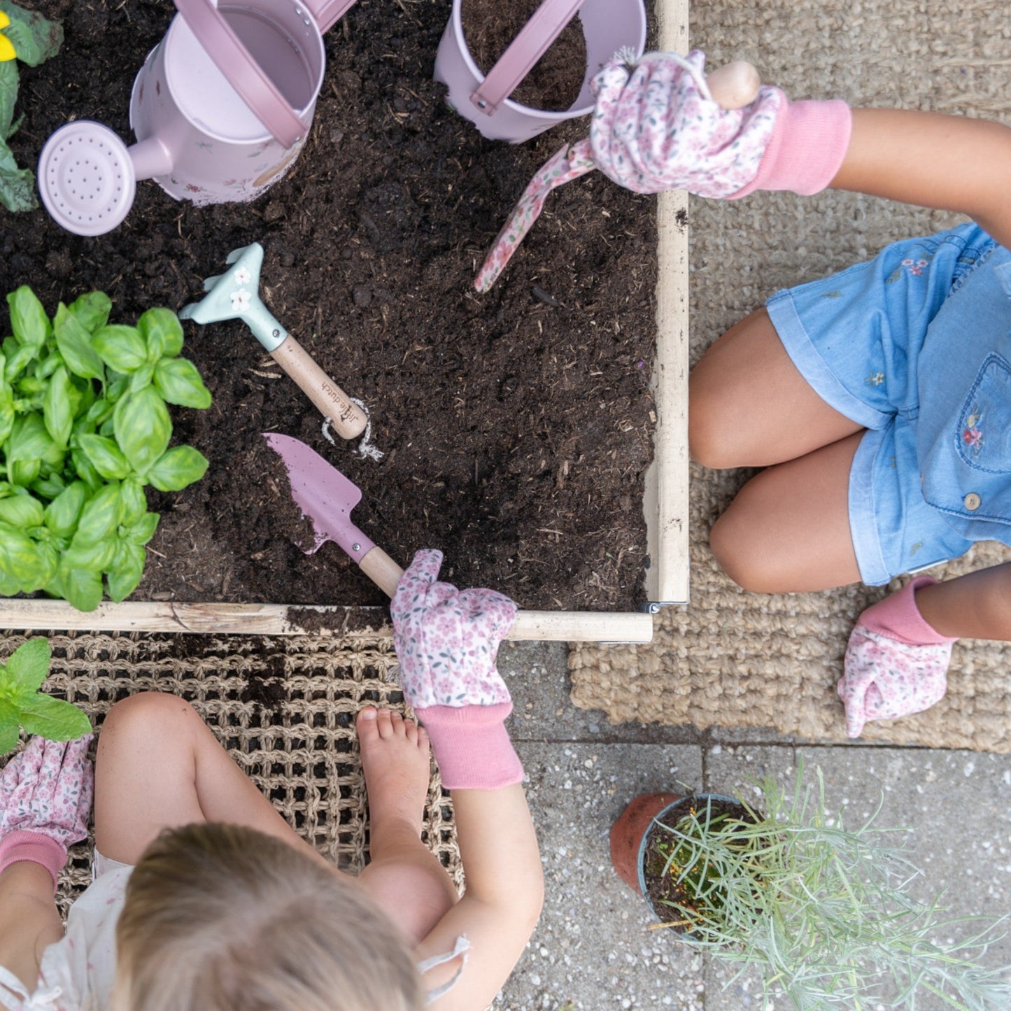 LITTLE DUTCH. Σετ παιδικών εργαλείων κήπου Fairy Garden FSC