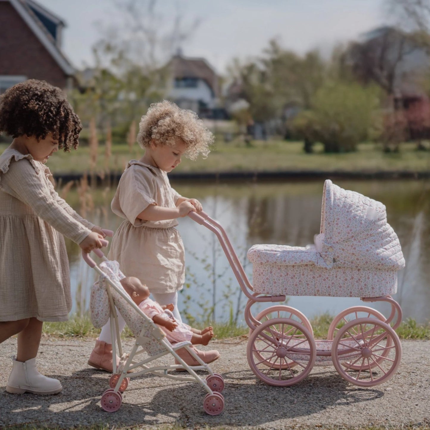 LITTLE DUTCH. Μεταλλικό βρεφικό καρότσι για κούκλες vintage