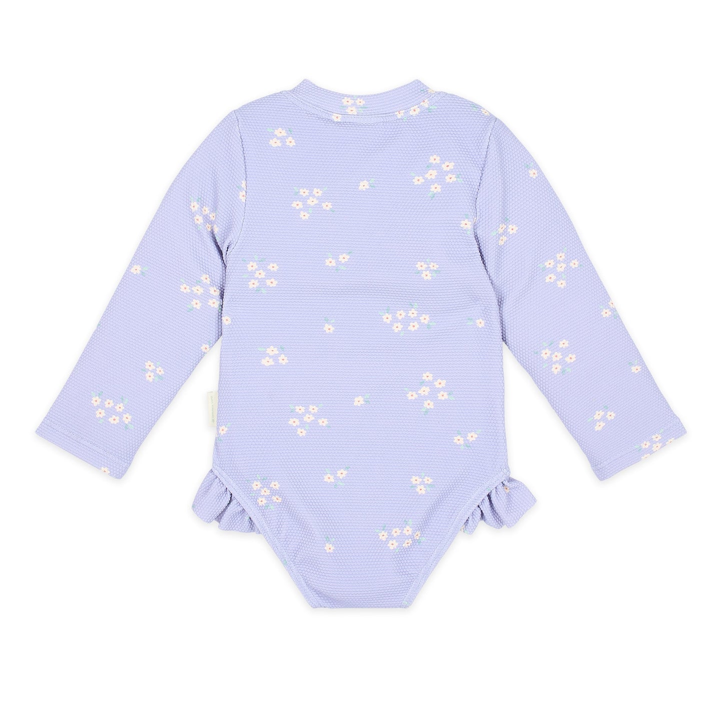 LITTLE DUTCH. Ολόσωμο μακρυμάνικο μαγιό με βολάν Dreamy Lavender