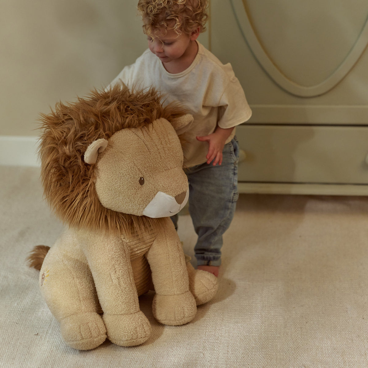 LITTLE DUTCH. Υφασμάτινο λιονταράκι Safari Friends 60εκ. GRS