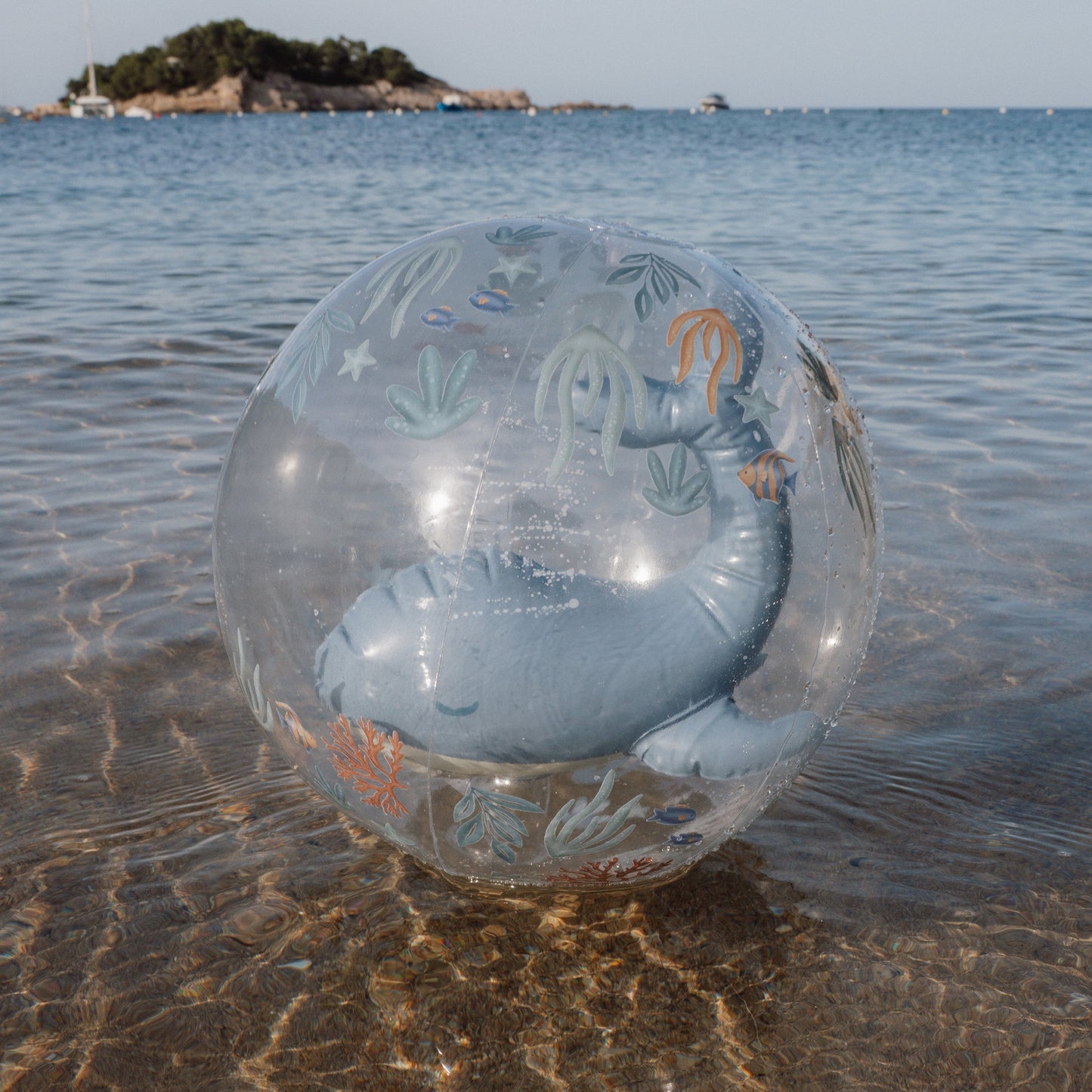 LITTLE DUTCH. Μπάλα παραλίας 3D Ocean World Μπλε