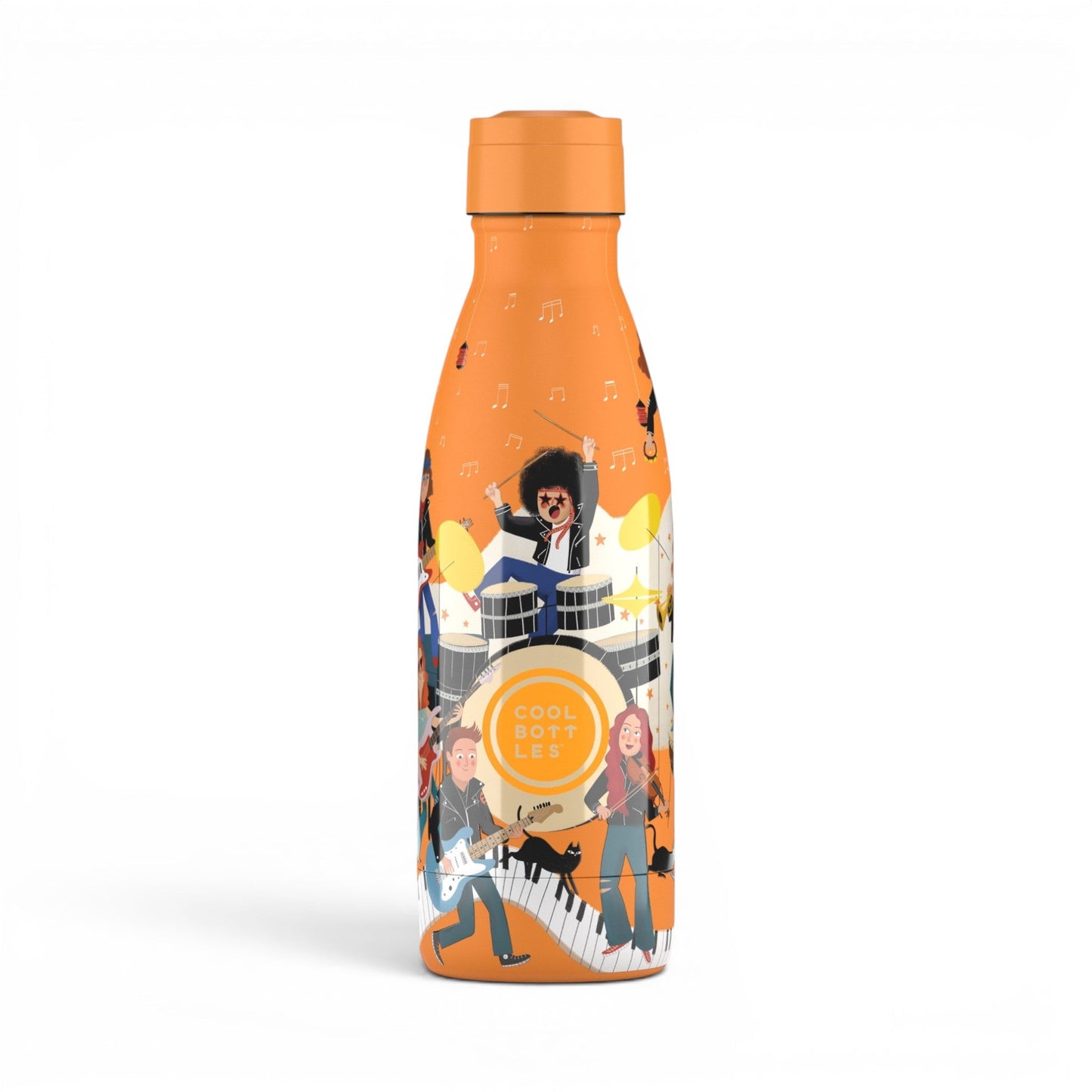 COOL BOTTLES. Ανοξείδωτο παιδικό μπουκάλι Music Beat 350ml