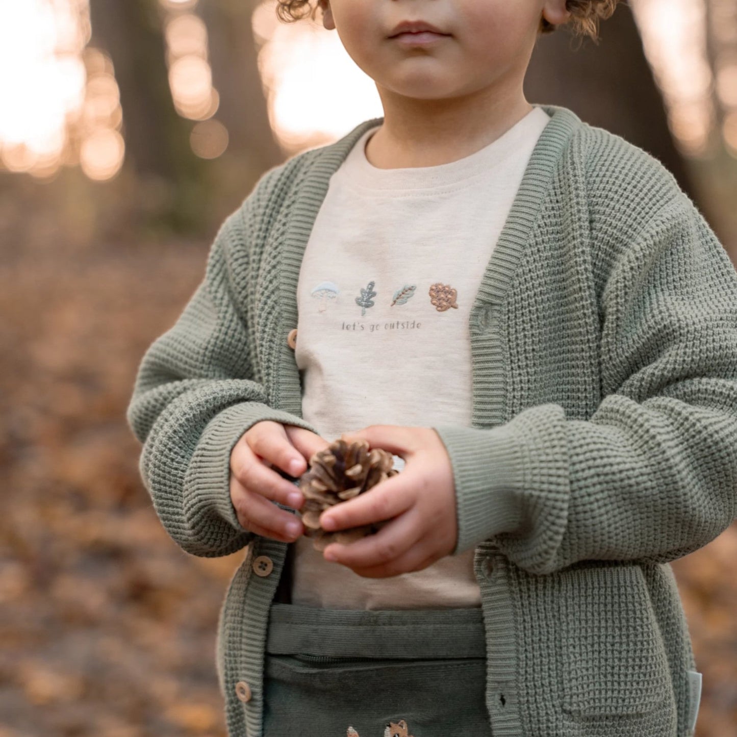 LITTLE DUTCH. Μπλουζάκι μακρυμάνικο με κέντημα Sand Melee