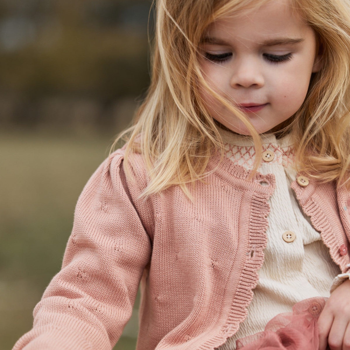 LITTLE DUTCH. Ζακέτα πλεκτή Deep Pink