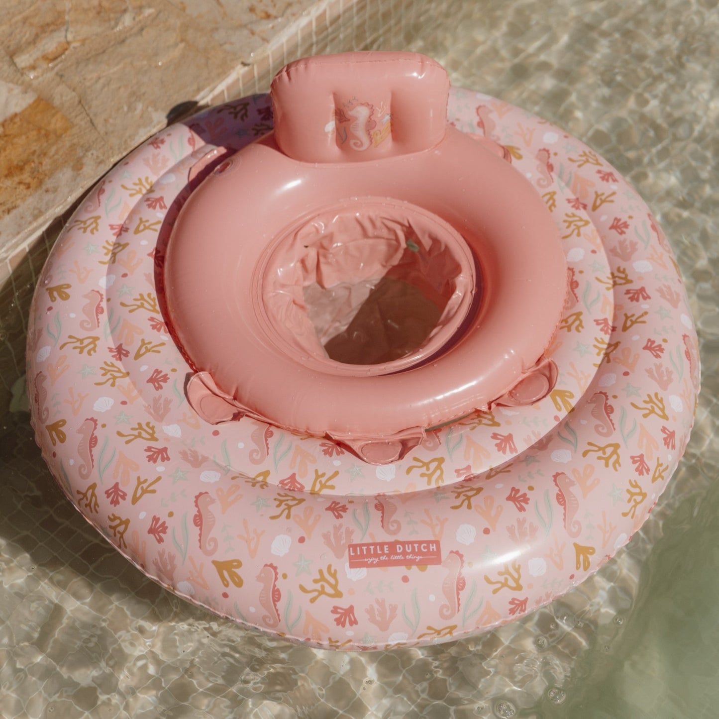 LITTLE DUTCH. Βρεφικό σωσίβιο Ocean Dreams Ροζ