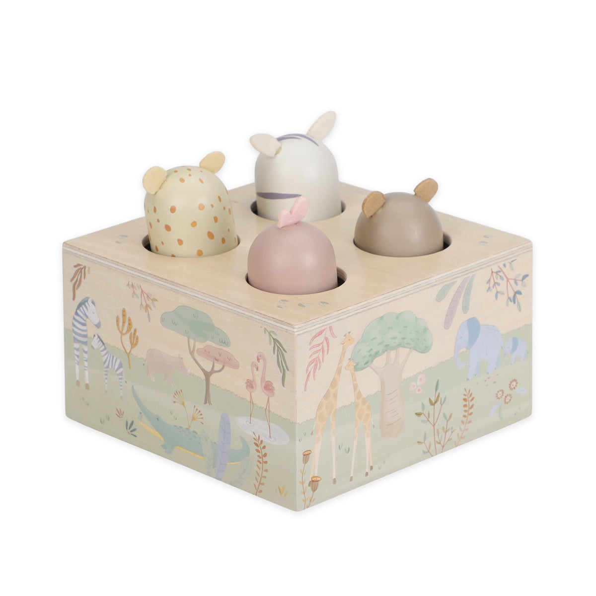 LITTLE DUTCH. Εκπαιδευτικό παιχνίδι pop-up Safari Friends FSC