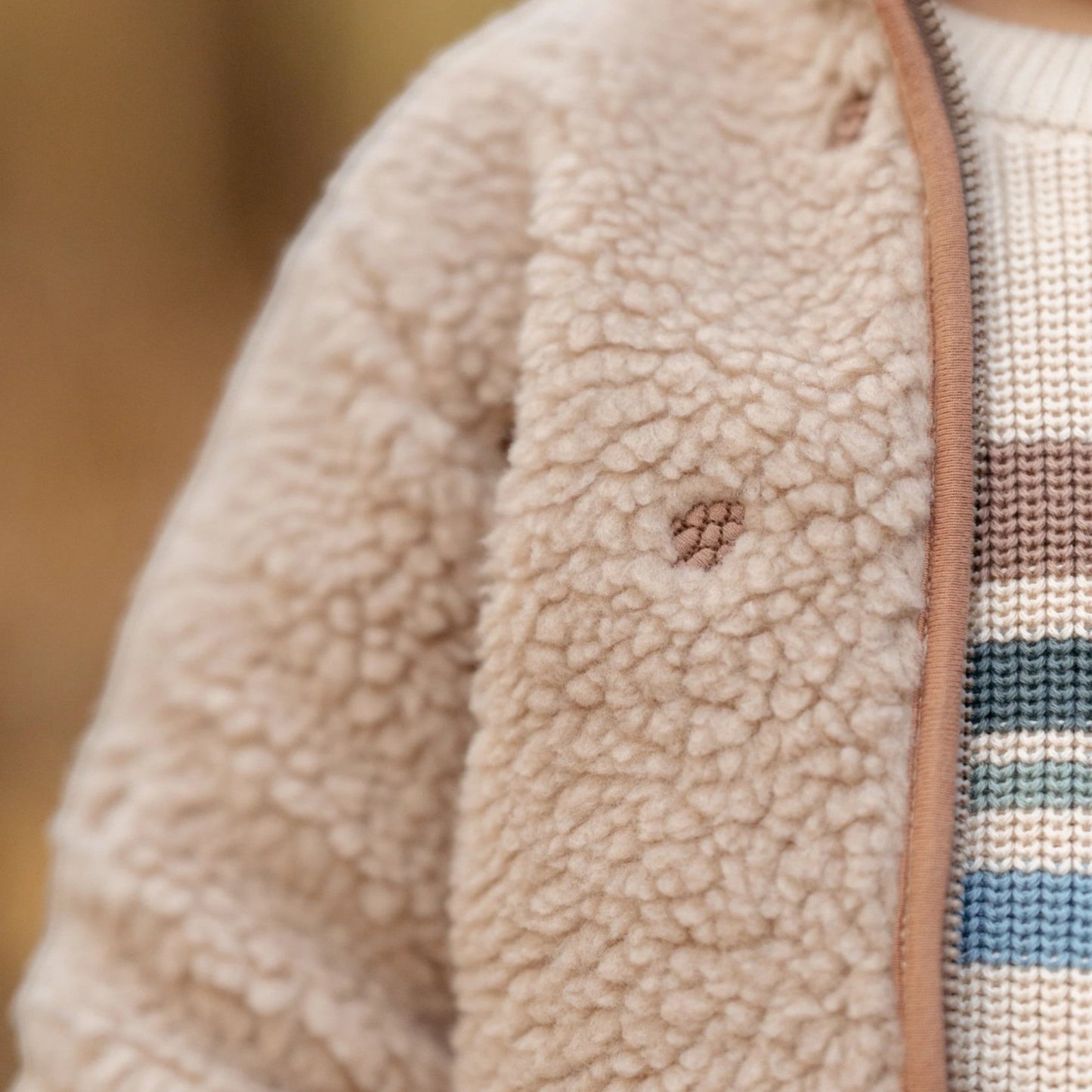 LITTLE DUTCH. Ζακέτα teddy Taupe