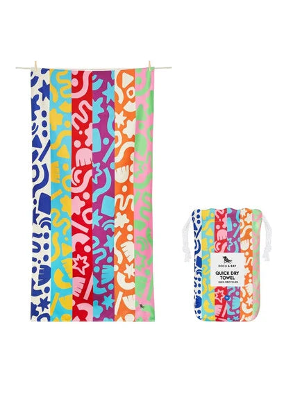 Dock & Bay: Παιδική Πετσέτα θαλάσσης Quickdry - Power of Positivity Microfiber (Μικροϊνες)