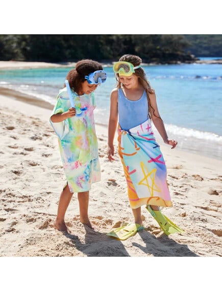 Dock & Bay: Παιδικό πόντσο Quickdry - Κολυμβητήριο & Παραλία - Bubble Dreams Microfiber