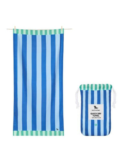 Dock & Bay: Πετσέτα θαλάσσης Quickdry Blue Sky Microfiber (Μικροϊνες) L (160x90εκ.)