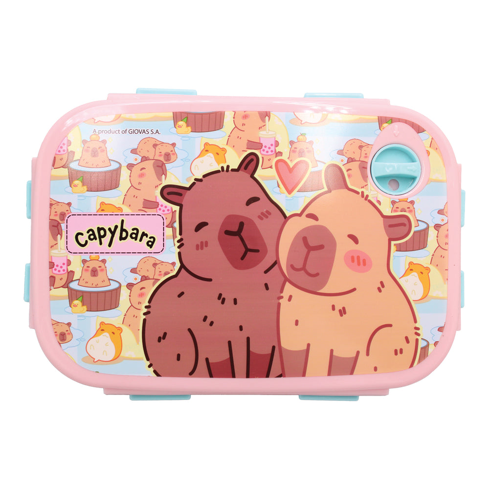 GIM. δοχειο φαγητου (MICRO) CAPYBARA-HAPPY LIFE