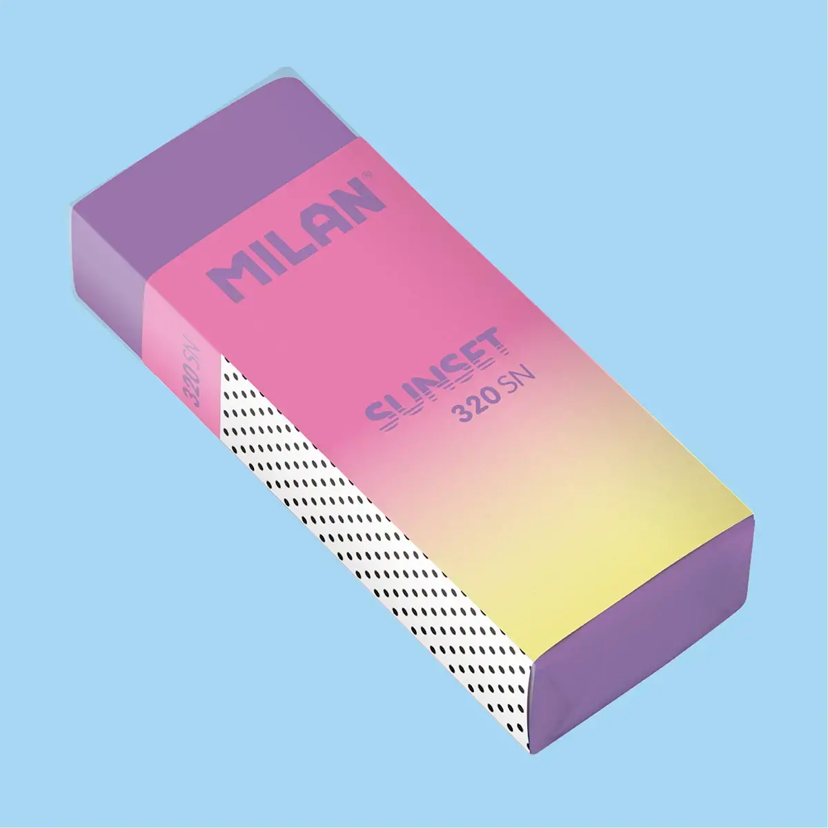 Milan. Γόμες nata® 320 σειράς Sunset (με χάρτινη θήκη και ατομική συσκευασία)