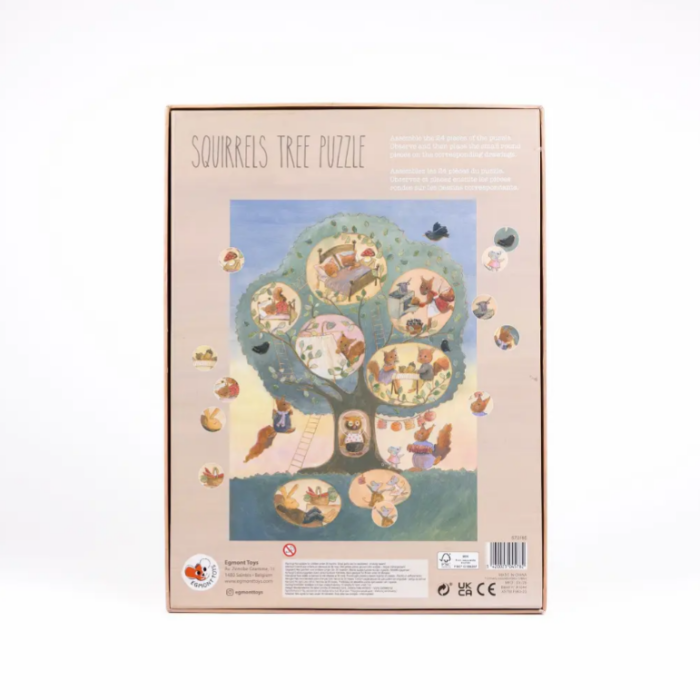 Egmont Toys. Παζλ Δεντρόσπιτο Σκίουρος – Squirrel Tree Puzzle