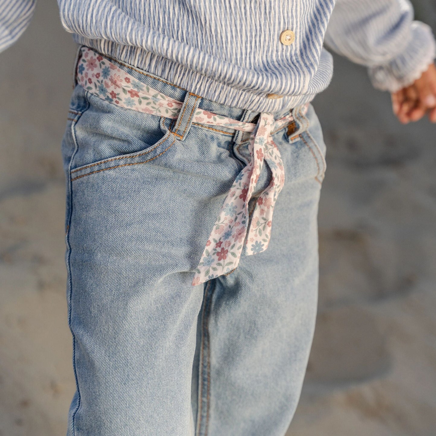 LITTLE DUTCH. Παντελόνι με ζωνάκι Denim