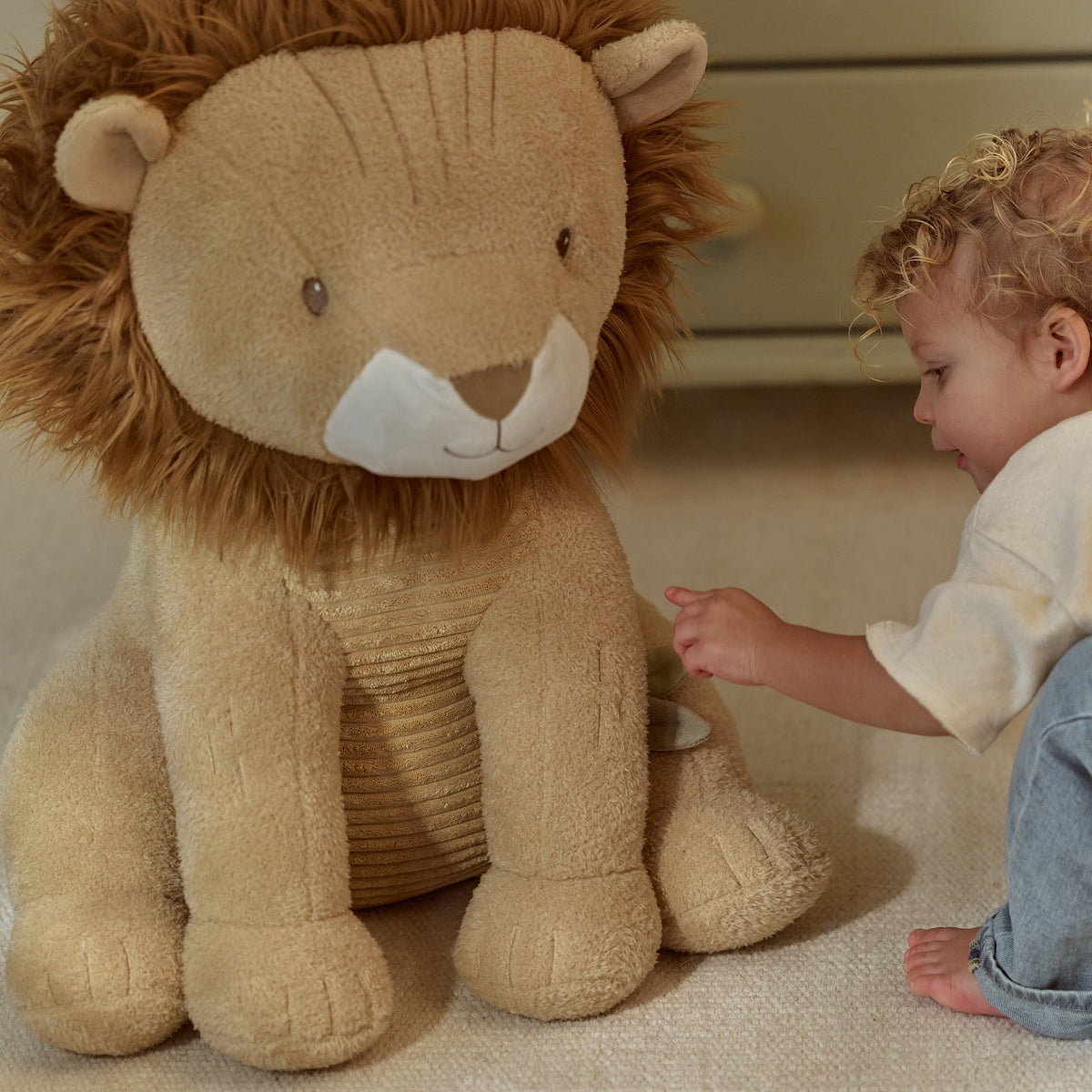 LITTLE DUTCH. Υφασμάτινο λιονταράκι Safari Friends 60εκ. GRS