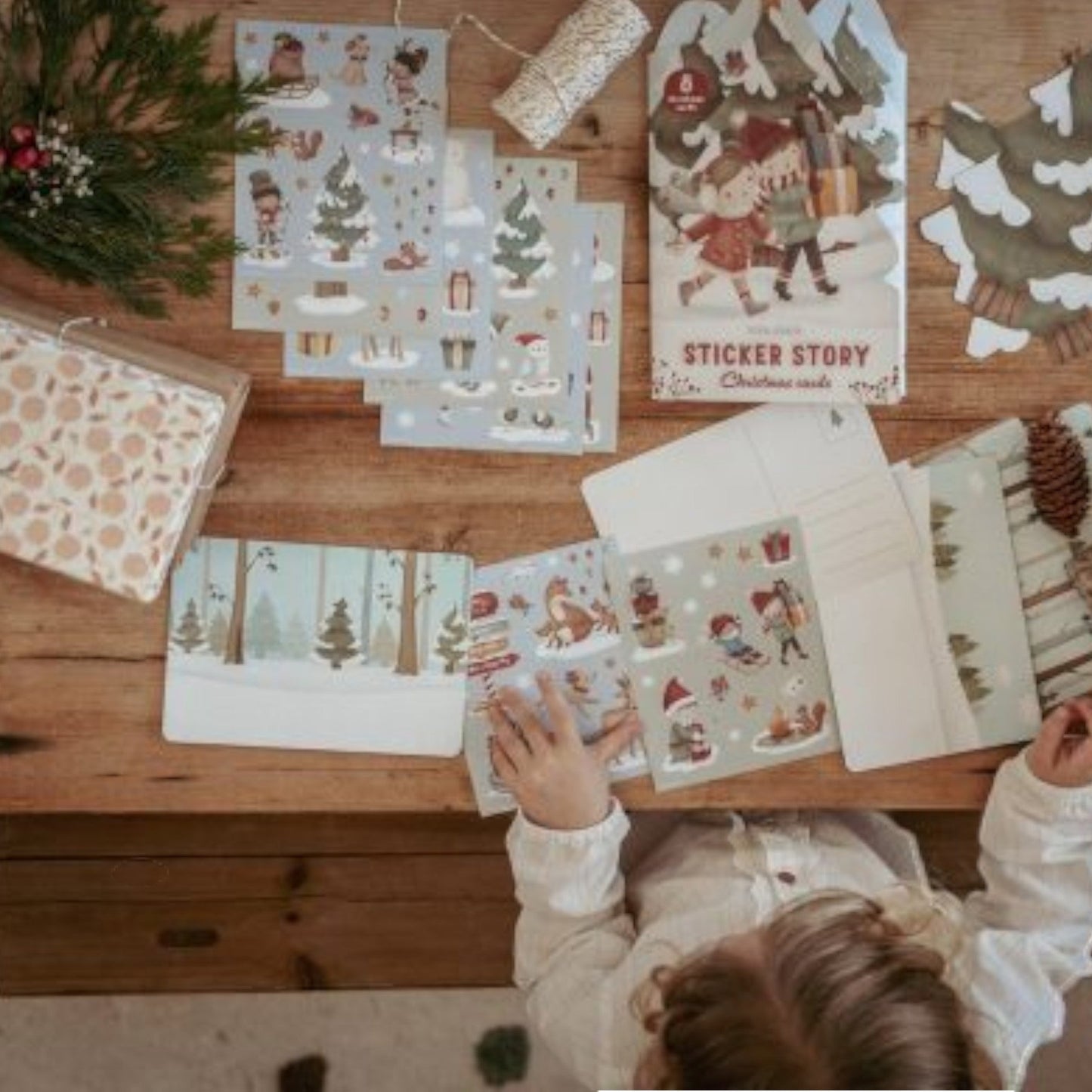 LITTLE DUTCH. Σετ με Χριστουγεννιάτικα αυτοκόλλητα