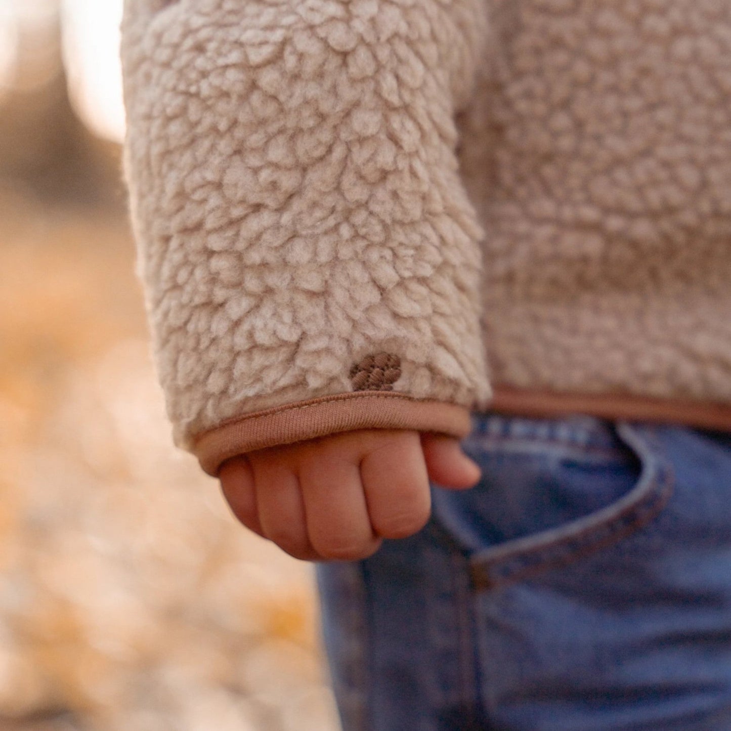 LITTLE DUTCH. Ζακέτα teddy Taupe