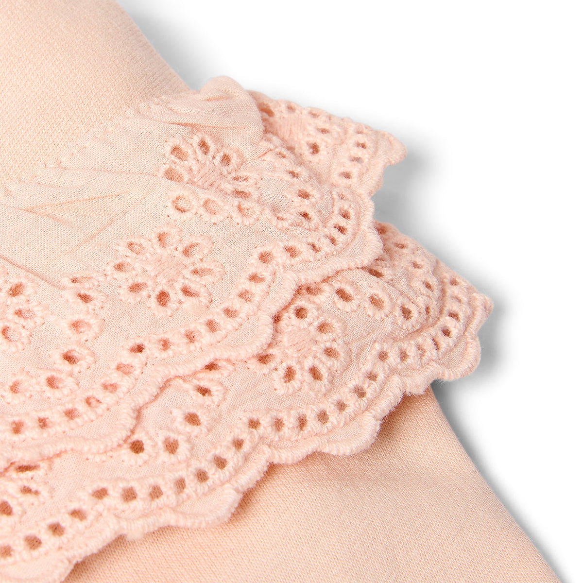 LITTLE DUTCH. Φούτερ με βολάν Blush Pink