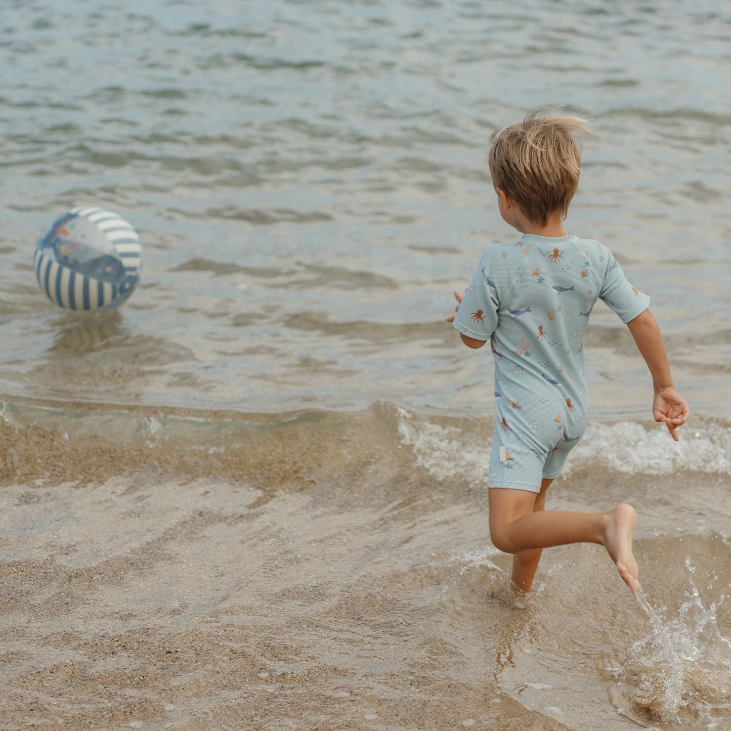 LITTLE DUTCH. Μπάλα παραλίας Ocean World Μπλε (35 εκ.)