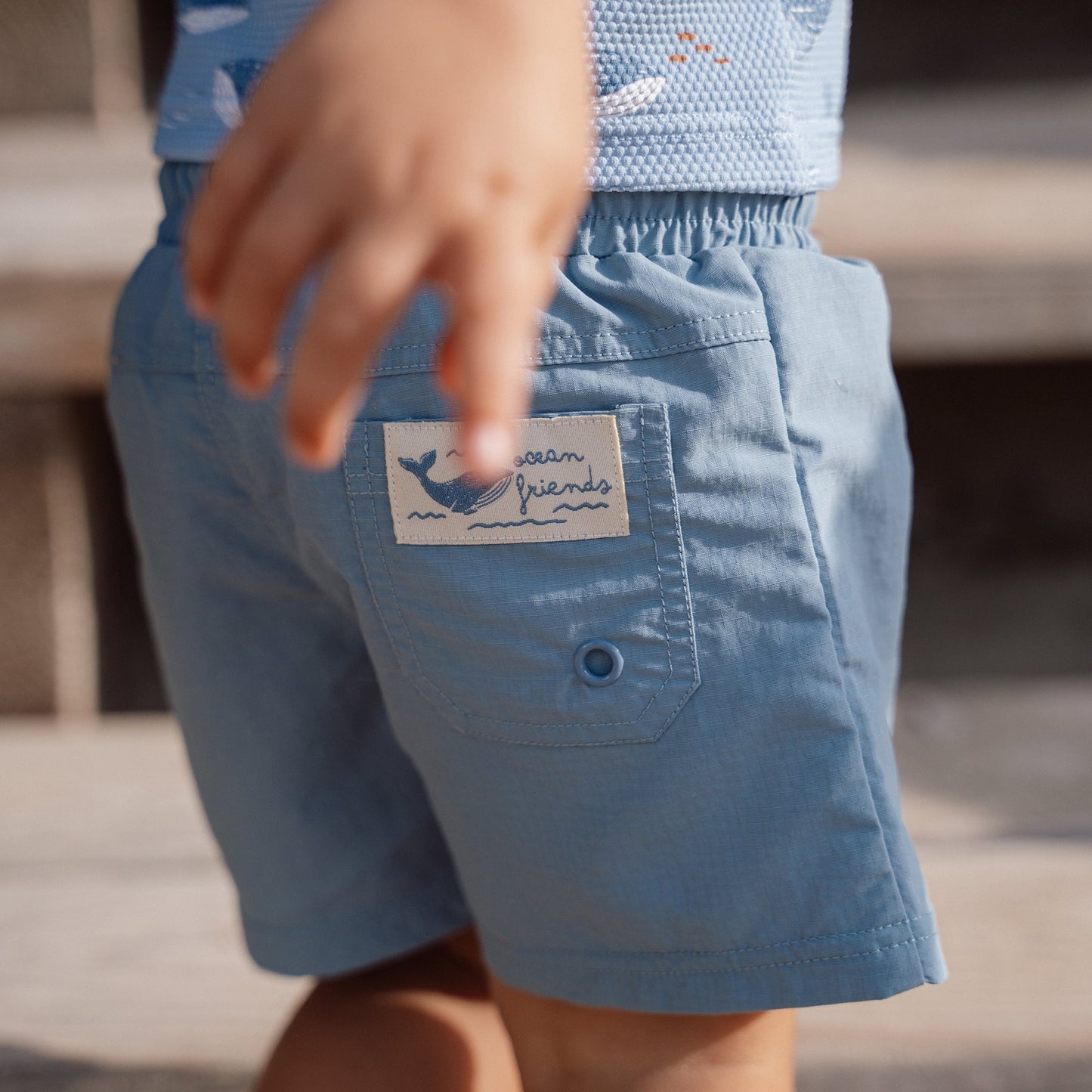 LITTLE DUTCH. Παιδικό μαγιό βερμούδα για αγόρια Ocean Blue