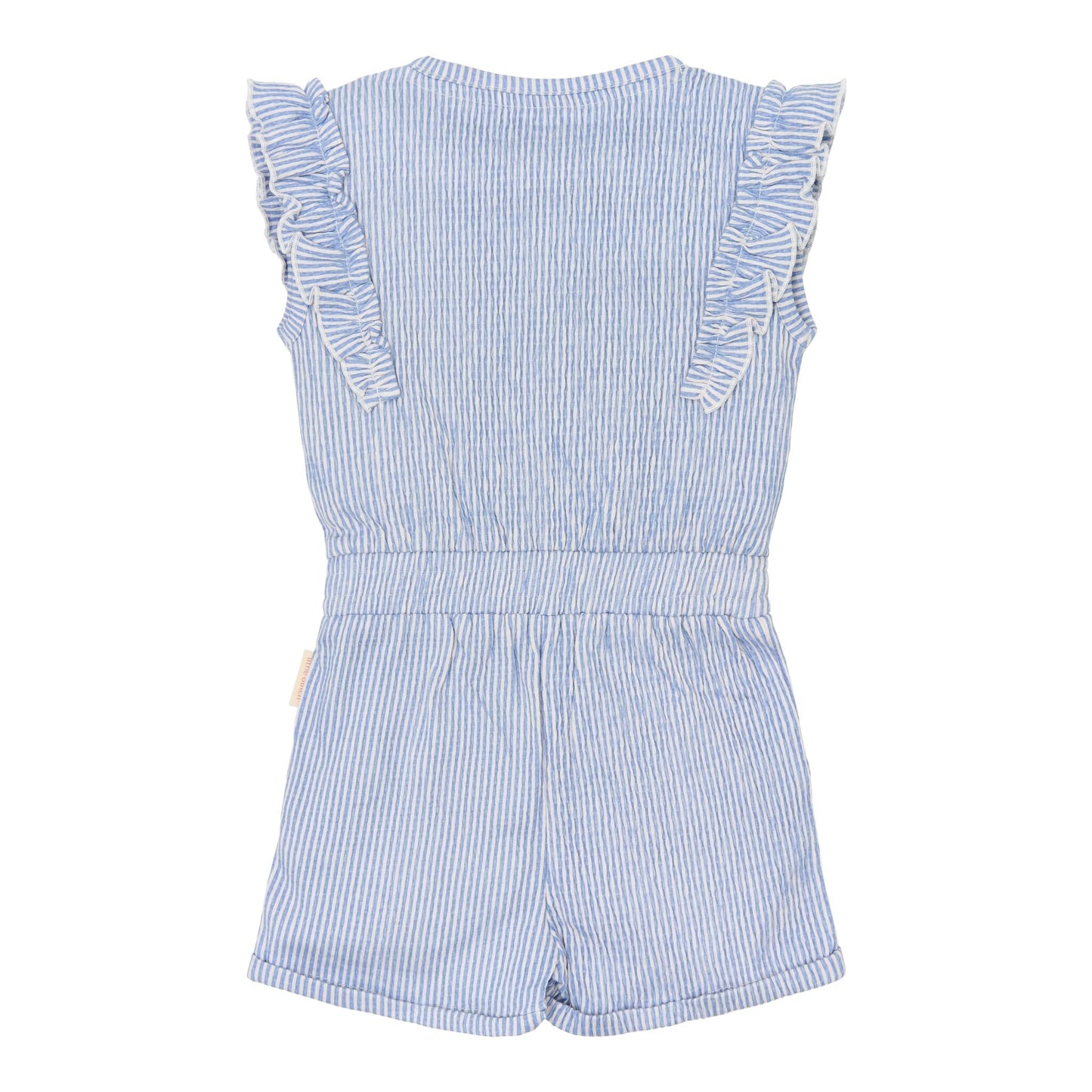 LITTLE DUTCH. Ολόσωμη φόρμα με βολάν Denim Blue Stripe