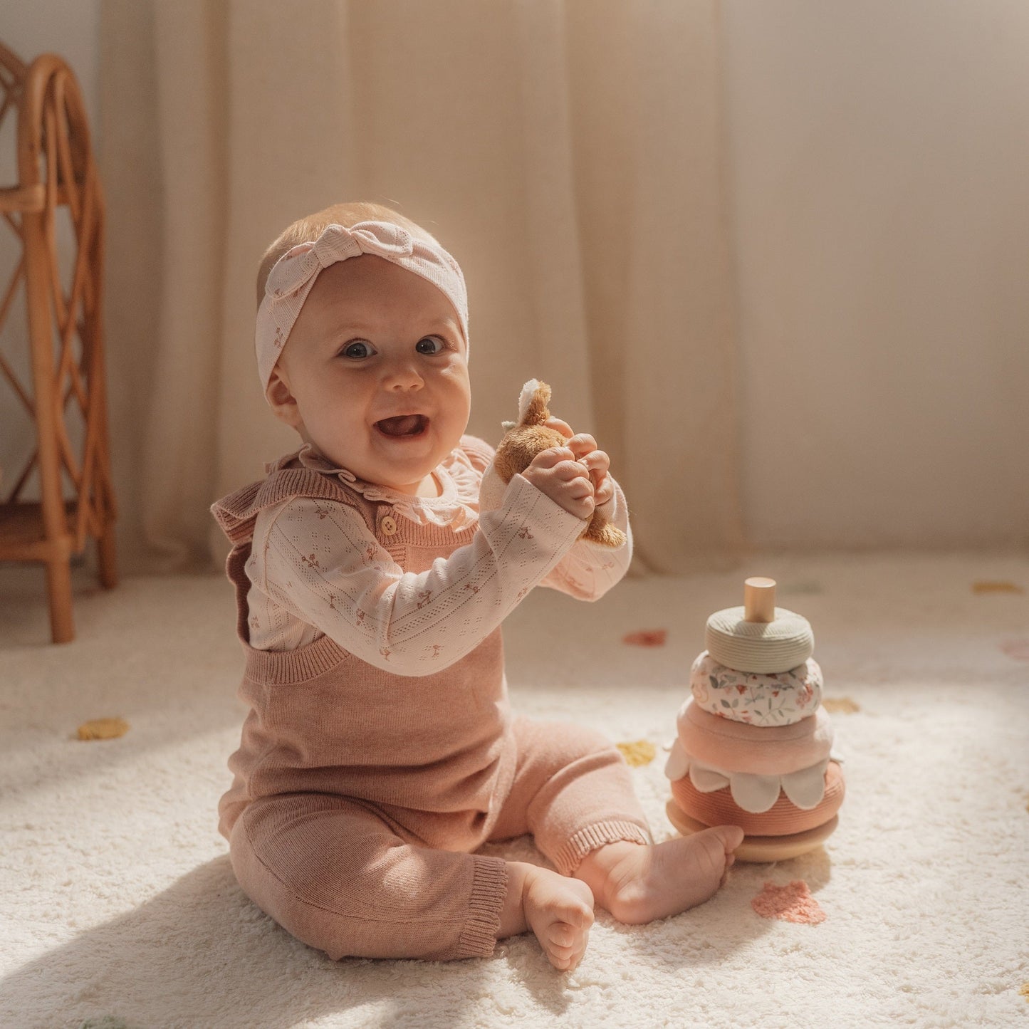 LITTLE DUTCH. Πυραμίδα ταξινόμησης & ταλάντωσης Fairy Garden FSC