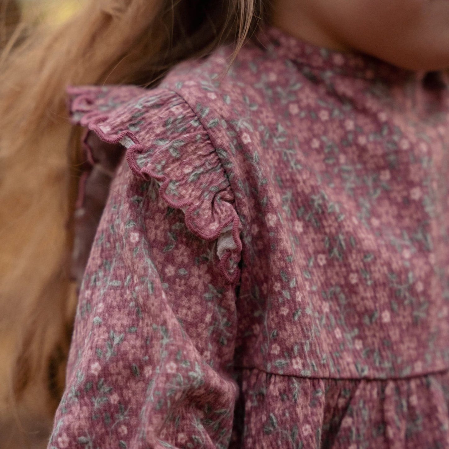 LITTLE DUTCH. Φορεματάκι μακρυμάνικο Rouge Flower