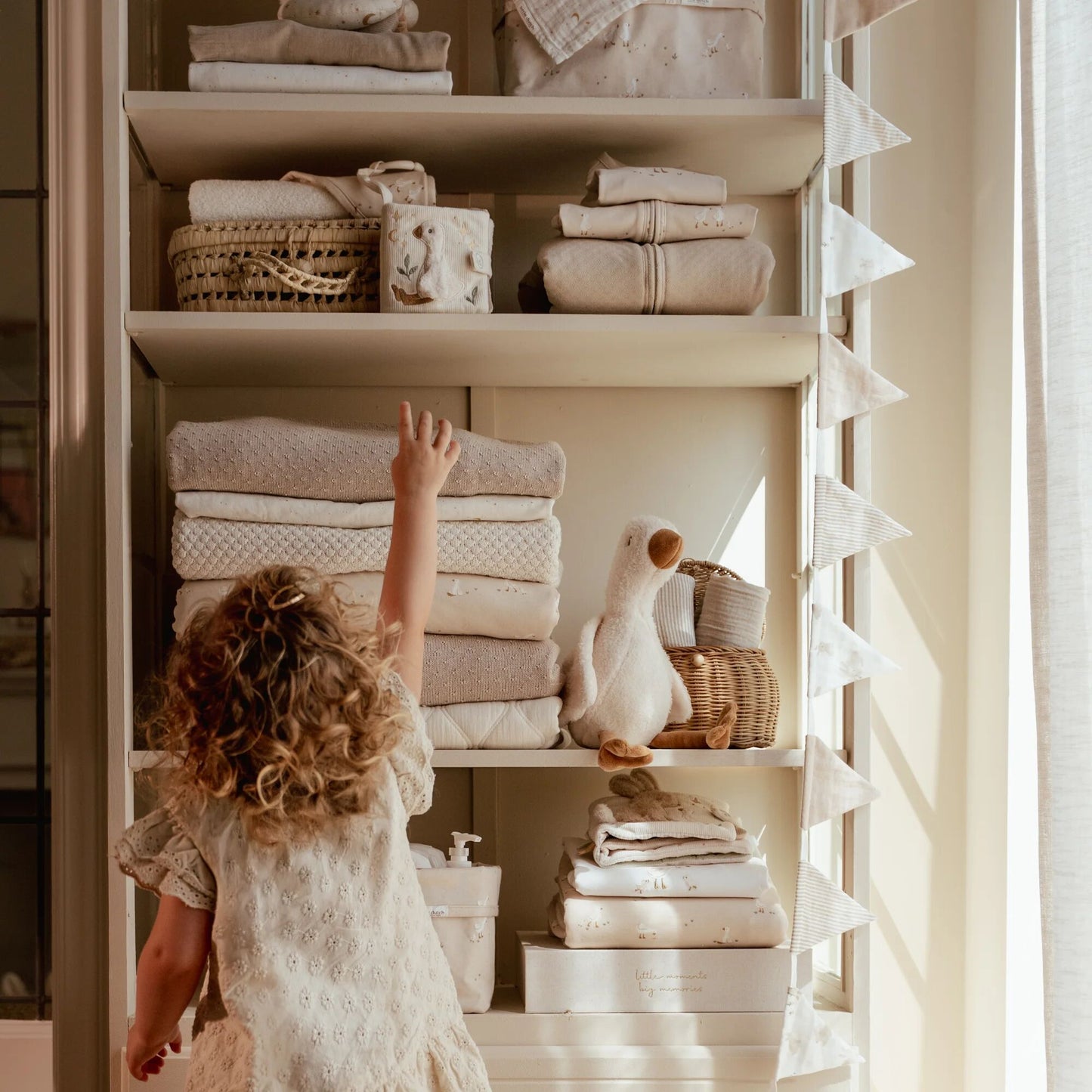 LITTLE DUTCH. Κουβέρτα πλεκτή Pure Soft Beige 70x100