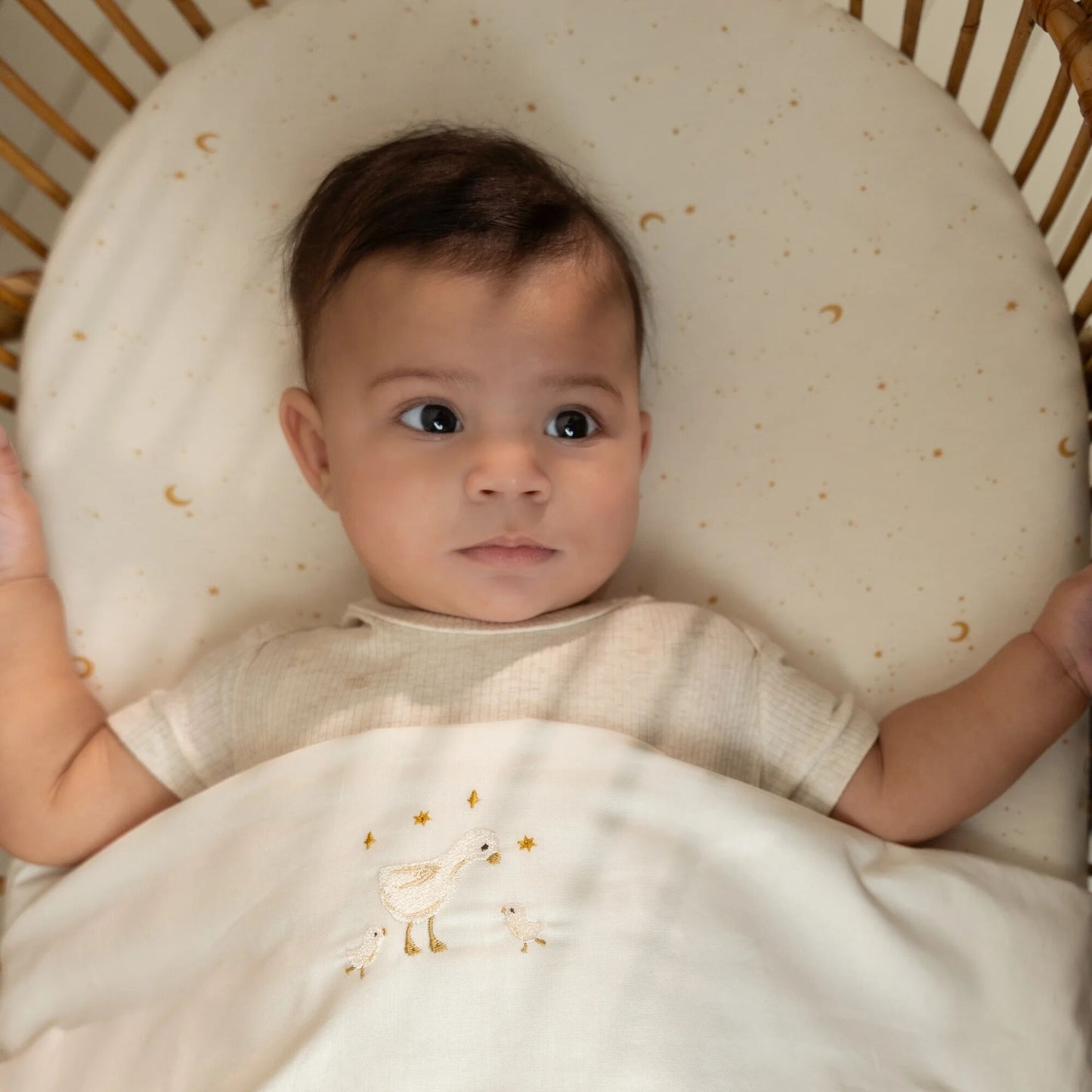 LITTLE DUTCH. Σεντόνι με λάστιχο Moon & Stars 70x140/150