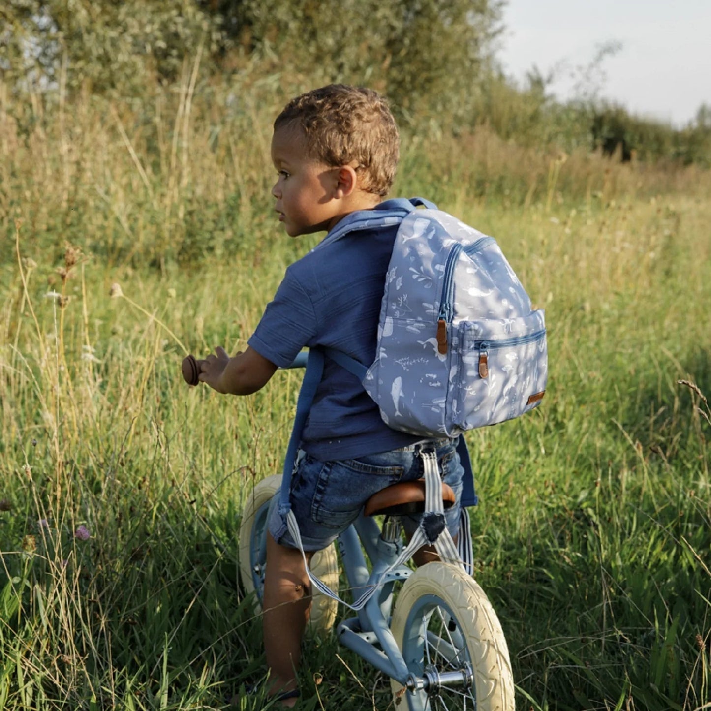 LITTLE DUTCH. Μεταλλικό ποδήλατο ισορροπίας (γαλάζιο).