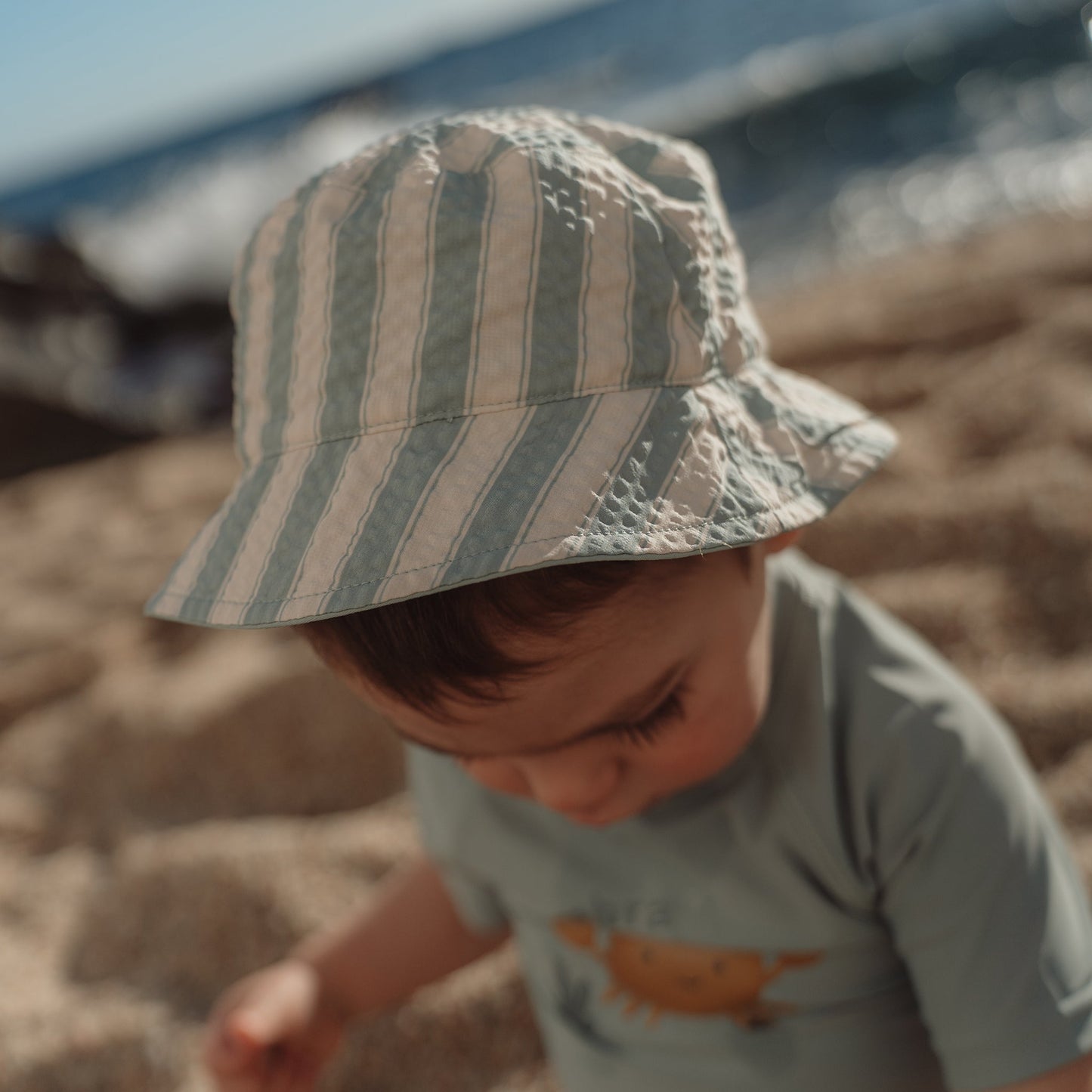 LITTLE DUTCH. Παιδικό καπέλο ήλιου διπλής όψης Ocean Breeze