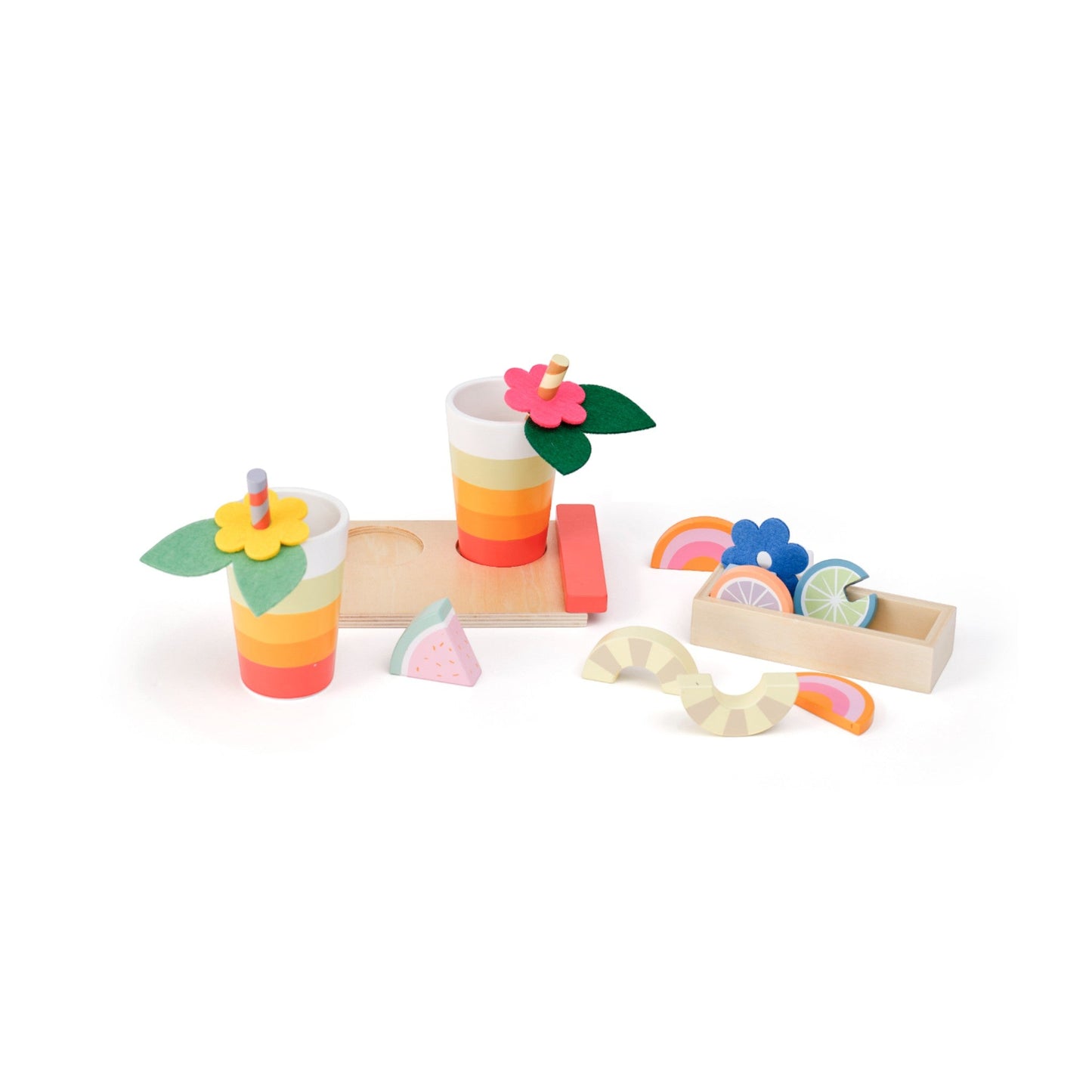 KIDS CONCEPT. Ξύλινο σετ παιχνιδιού με φρουτοποτά KID'S HUB