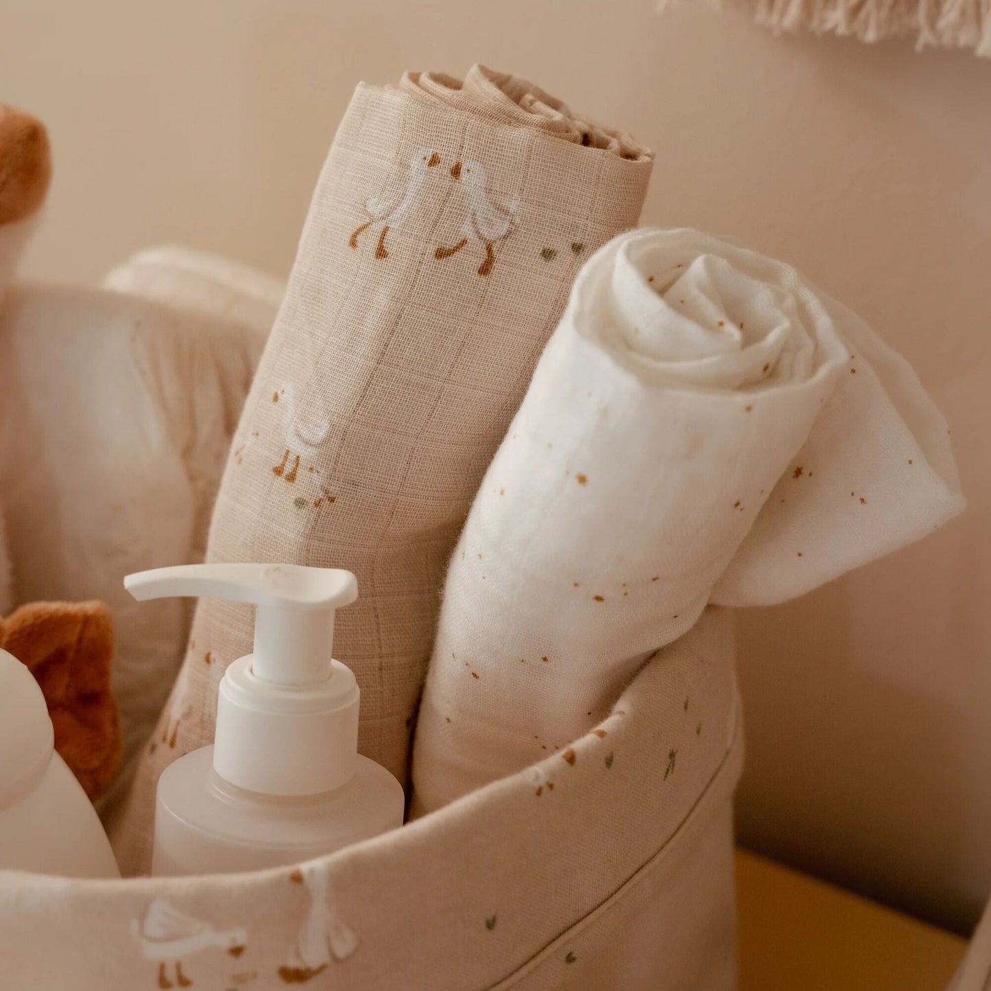 LITTLE DUTCH. Σετ 2 πανάκια αγκαλιάς από μουσελίνα Little Goose 70x70