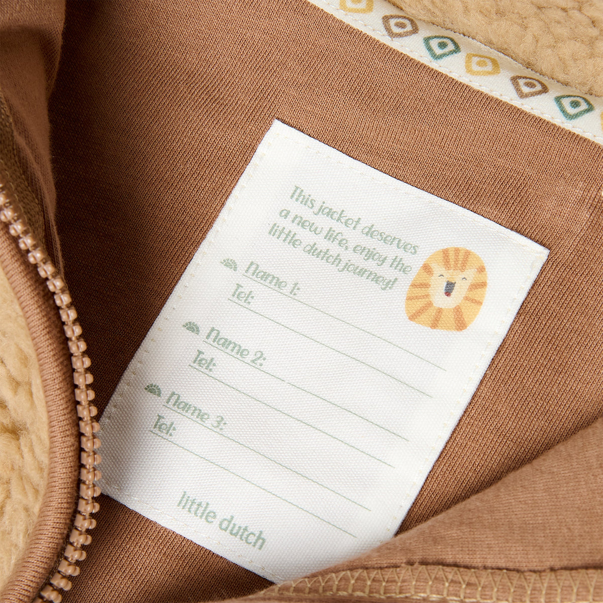 LITTLE DUTCH. Ζακέτα teddy Warm Taupe