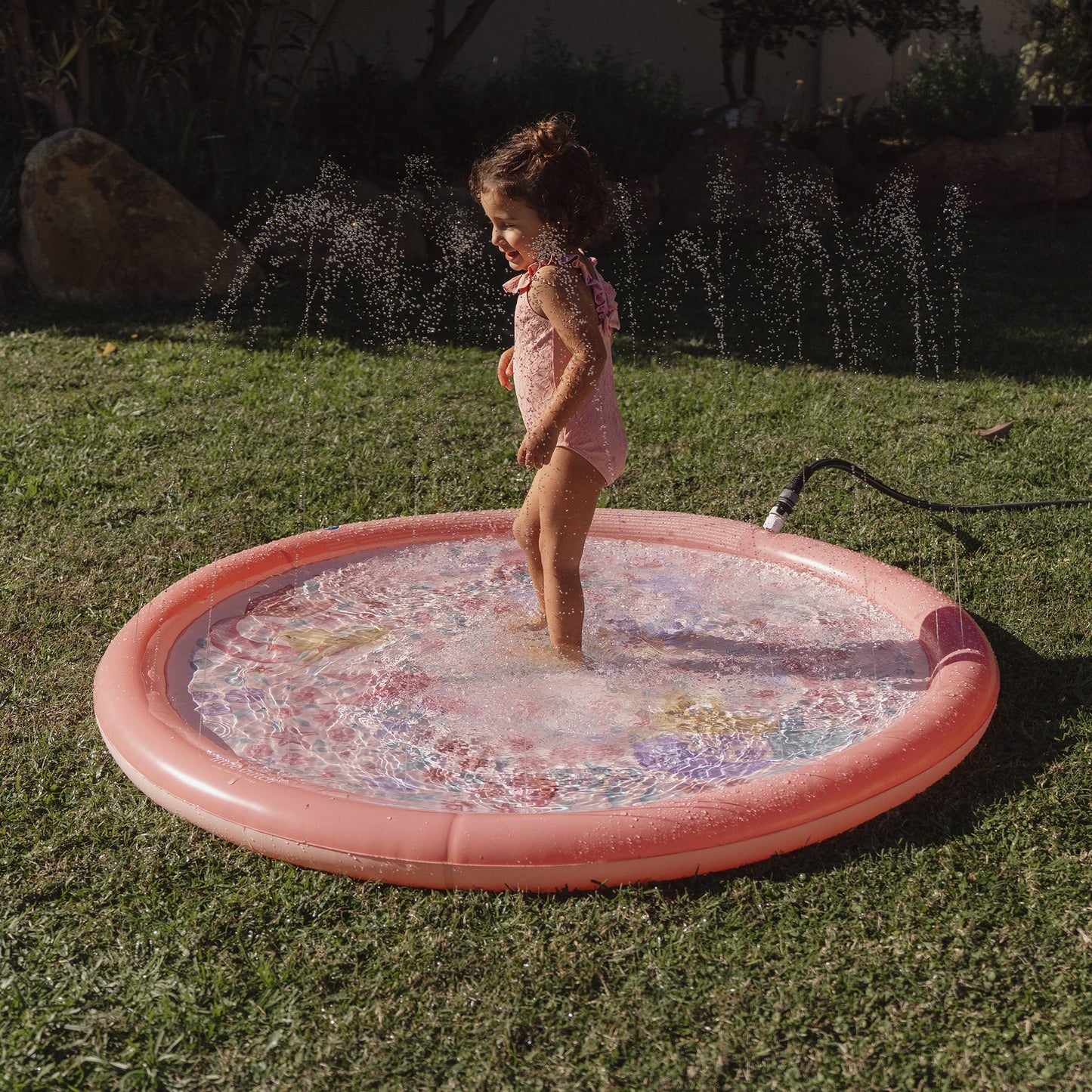 LITTLE DUTCH. Φουσκωτό στρώμα παιχνιδιού Sprinkler Dreamy Mermaid Ροζ 150 εκ.