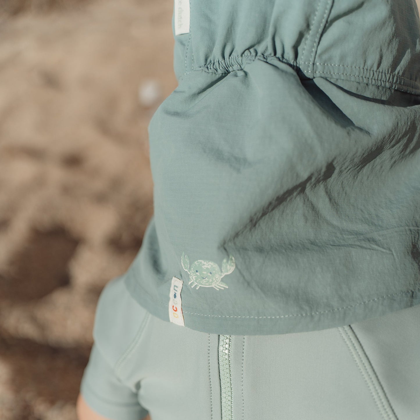 LITTLE DUTCH. Παιδικό καπέλο ήλιου Ocean Green