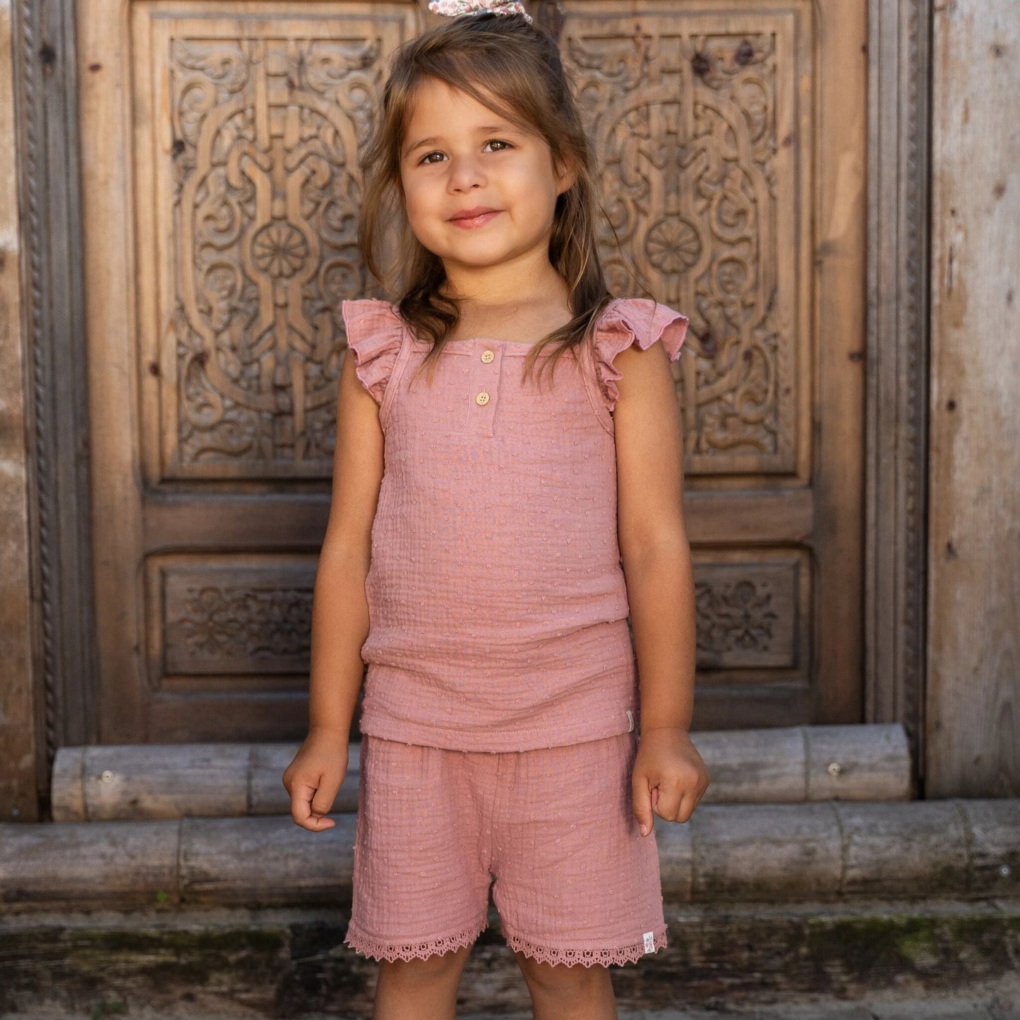 LITTLE DUTCH. Παντελονάκι κοντό Pink Blush