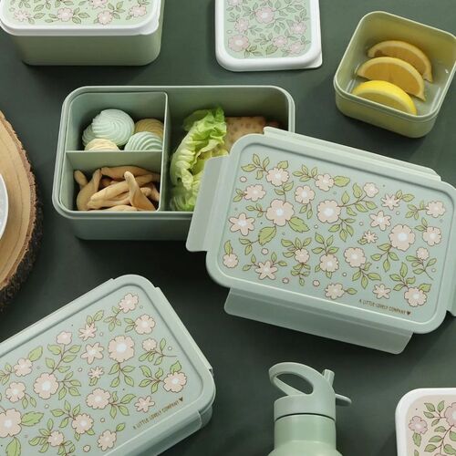 A little lovely company: Δοχείο φαγητού Bento Lunch box: Blossoms-sage