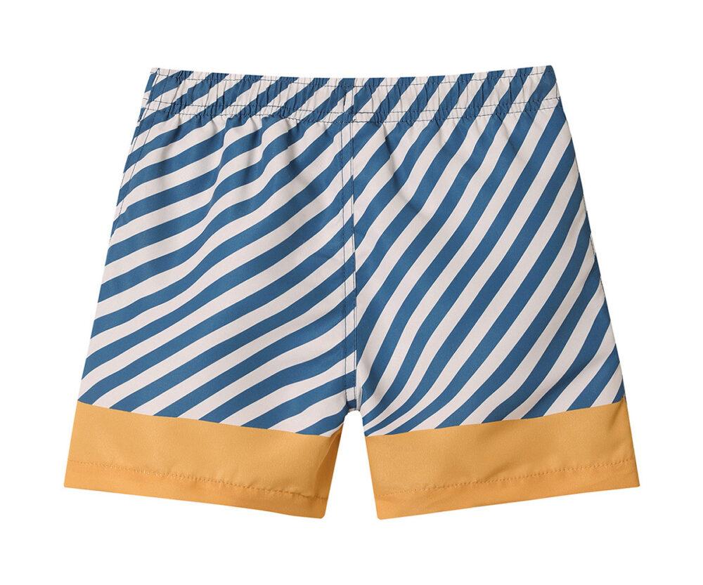 Monnëka. Μαγιό Βερμούδα με Προστασία από τον Ήλιο Stripes Blues&Beyond