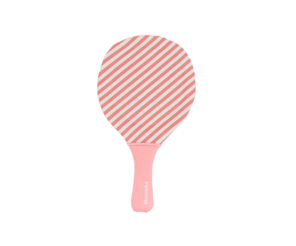 MONNËKA.Σετ 2 Ρακέτες Παραλίας Stripes Bloom&Blush