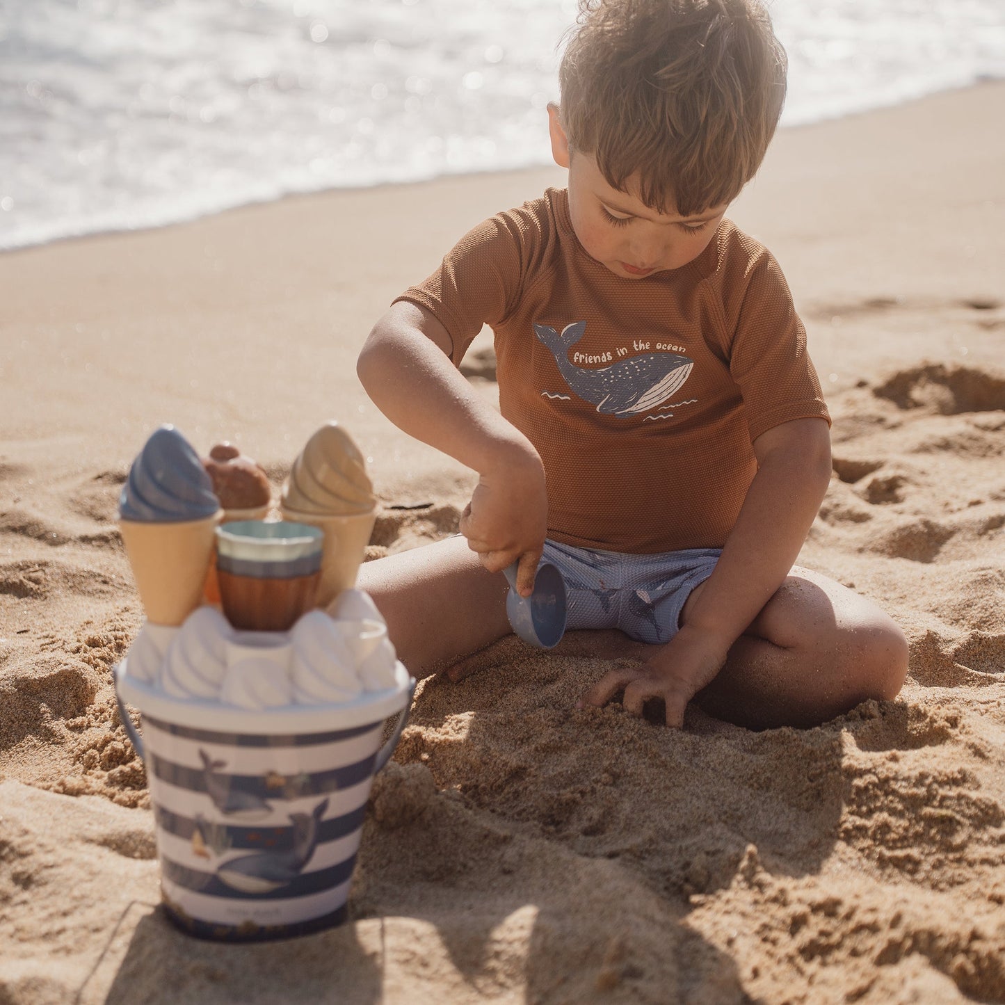 LITTLE DUTCH. Παιδικό μαγιό για αγόρια Ocean Splash