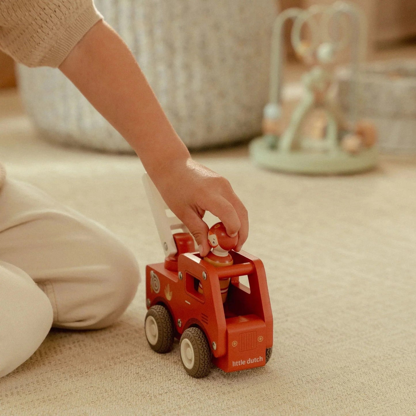 LITTLE DUTCH. Ξύλινο πυροσβεστικό όχημα FSC