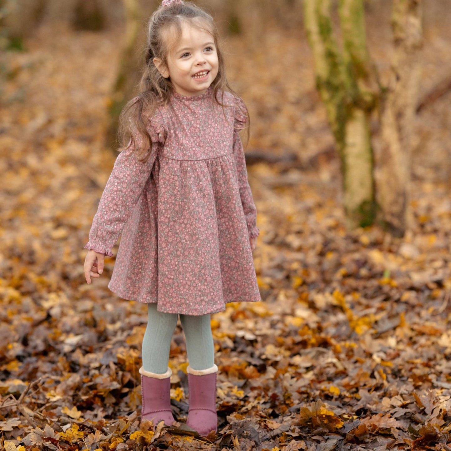 LITTLE DUTCH. Φορεματάκι μακρυμάνικο Rouge Flower