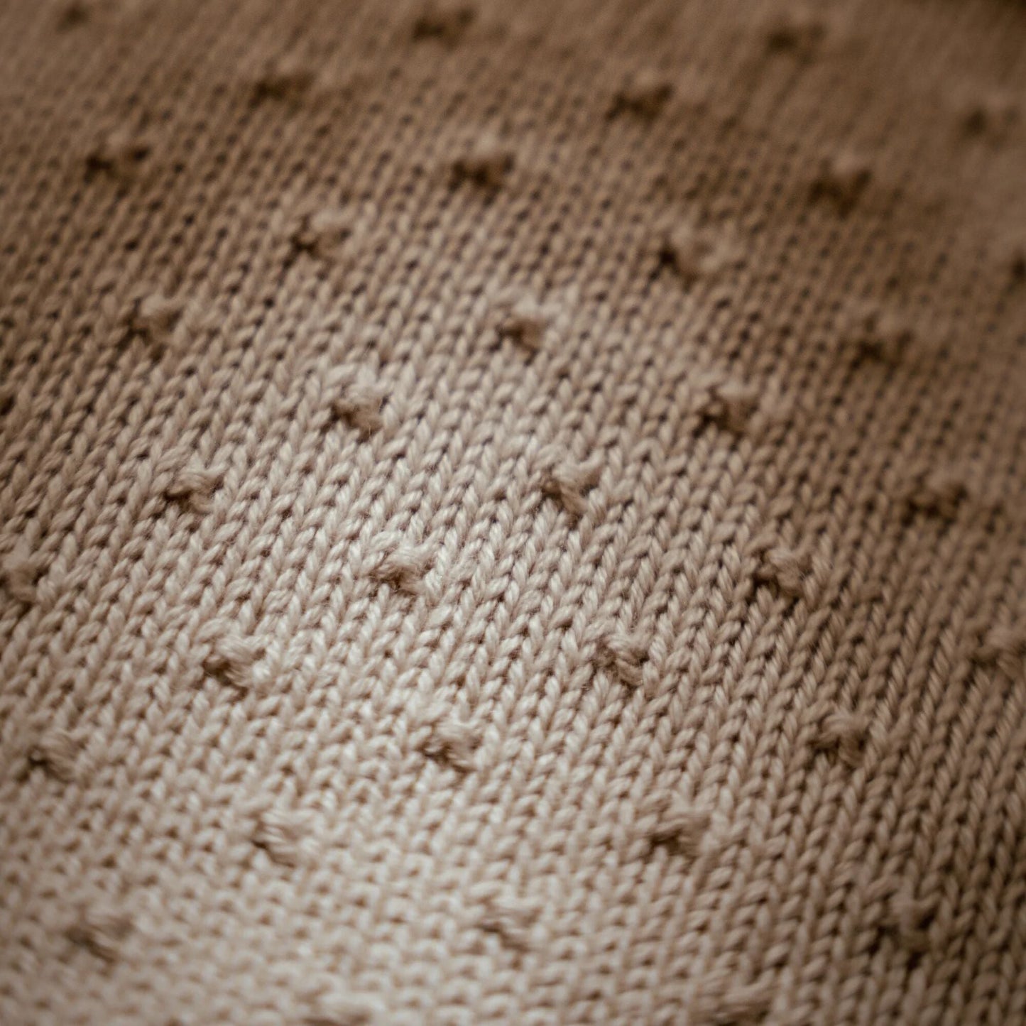 LITTLE DUTCH. Κουβέρτα πλεκτή Pure Soft Beige 70x100