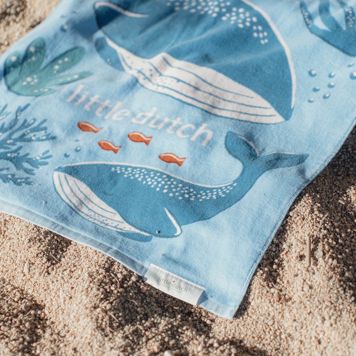 LITTLE DUTCH. Πετσέτα θαλάσσης Ocean World Blue - 60x120