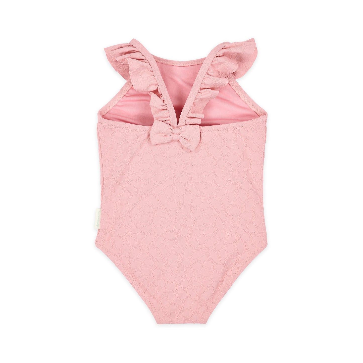LITTLE DUTCH. Ολόσωμο μαγιό με βολάν Dreamy Pink Rose