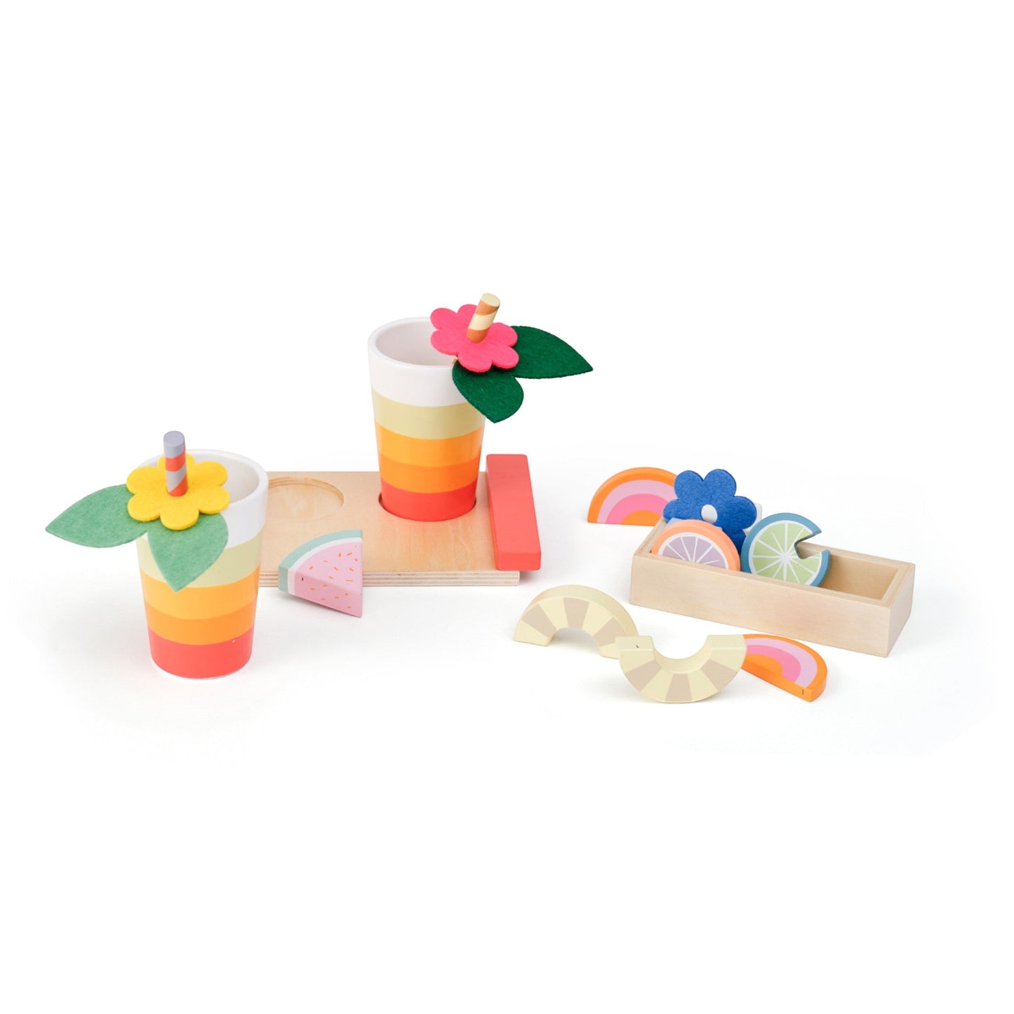 KIDS CONCEPT. Ξύλινο σετ παιχνιδιού με φρουτοποτά KID'S HUB