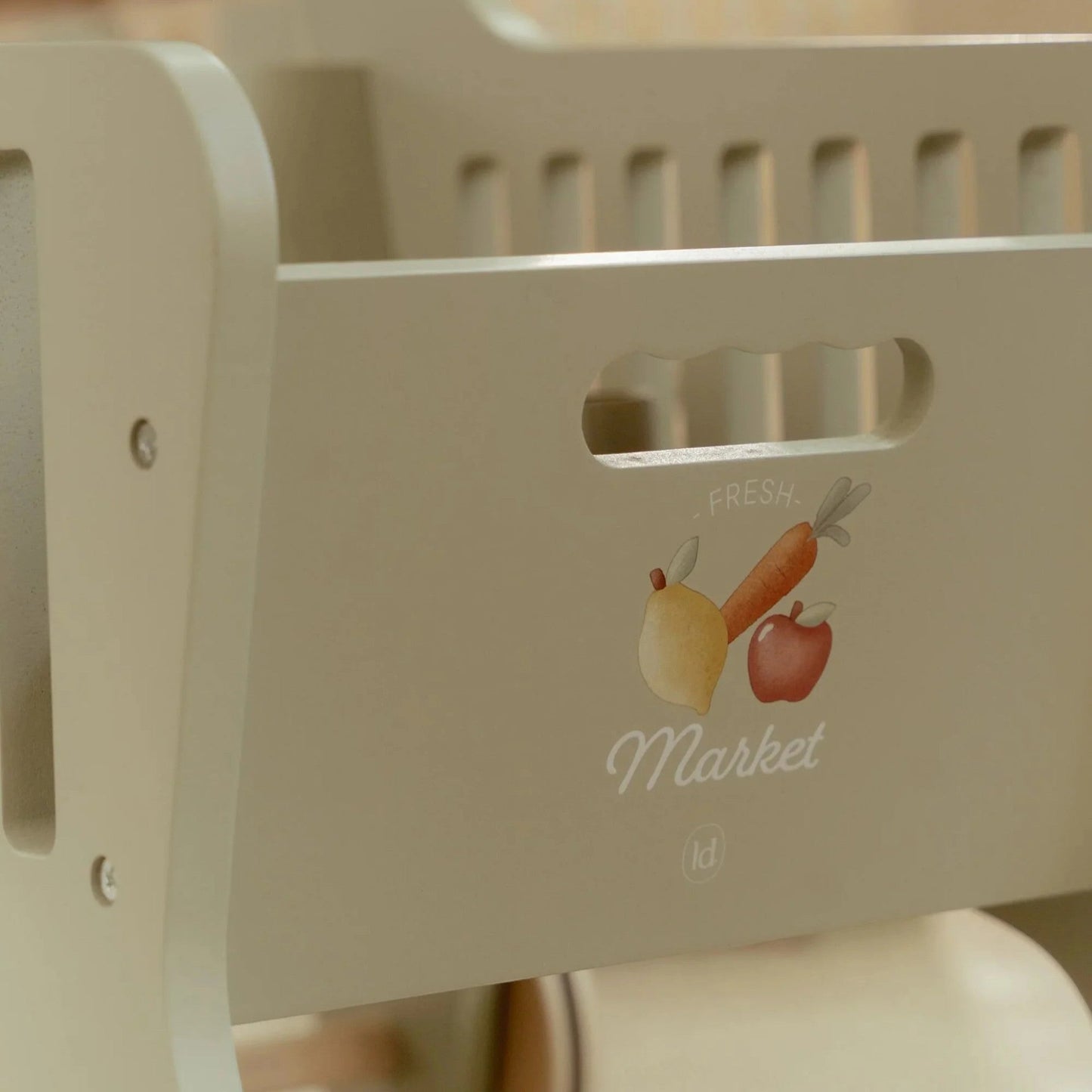 LITTLE DUTCH. Ξύλινο καροτσάκι αγορών FSC