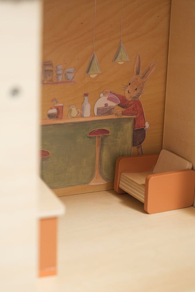 Egmont Toys. Κουκλόσπιτο Καφετέρια και Φούρνος με Μικρά Φιλαράκια και Έπιπλα