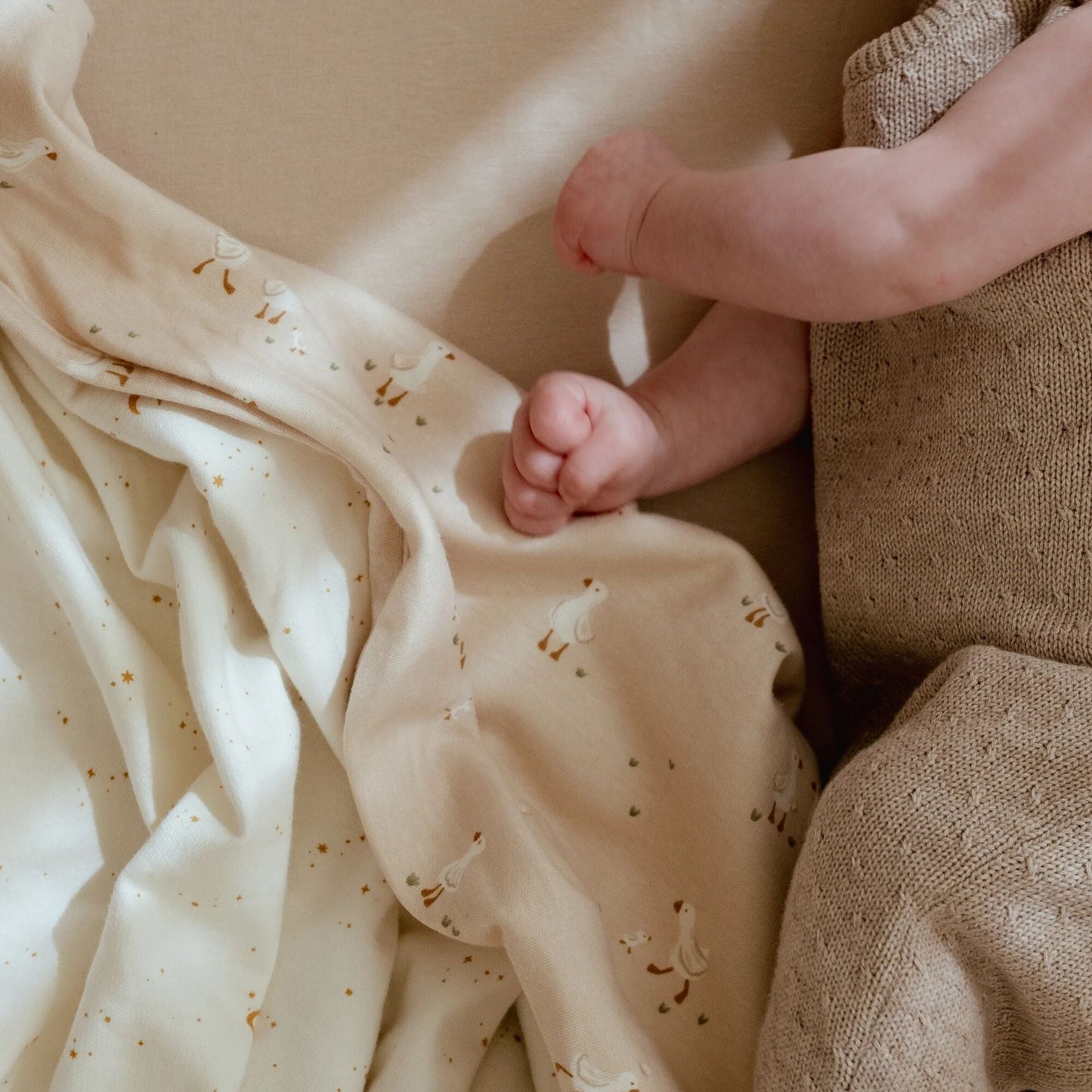 LITTLE DUTCH. Πανάκι αγκαλιάς - ύπνου από μουσελίνα Little Goose 120x120